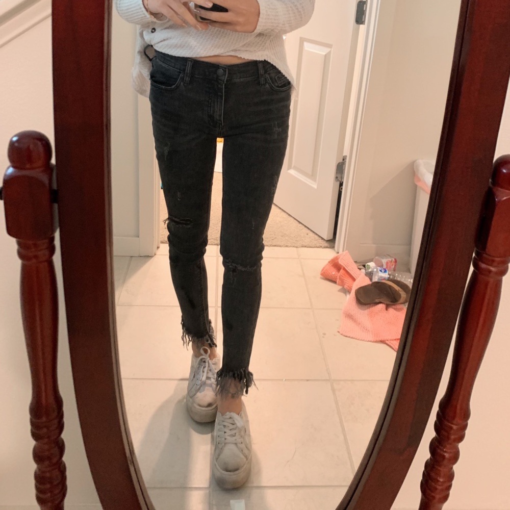 Free people black skinny jeans